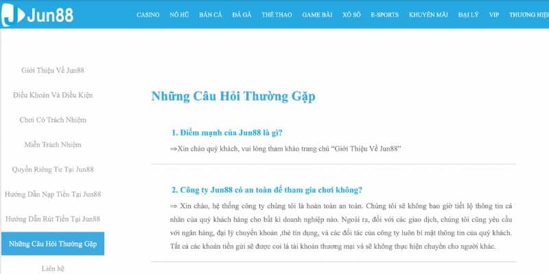 Câu hỏi thường gặp về nhà cái của cược thủ